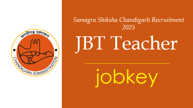 Chandigarh JBT Teacher Online Form 2025-jobkey